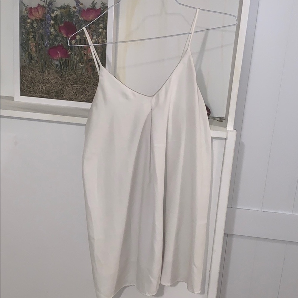 White flowy dress